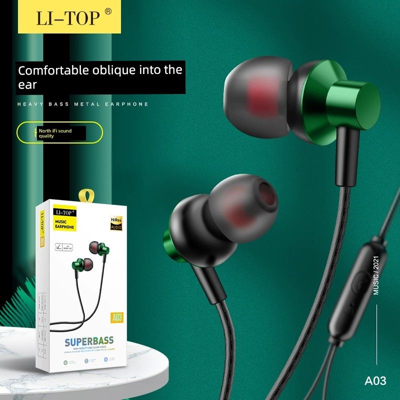 A03 Metal Listening Music Android Intelligent Call Wire Control_voghion.com