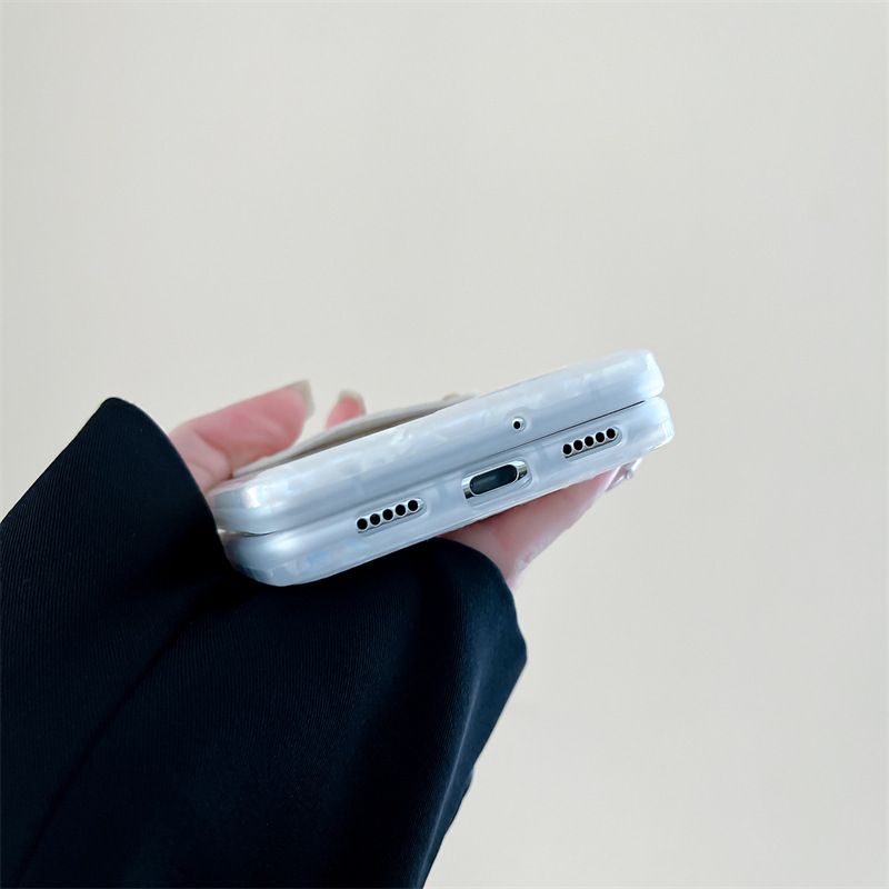 Shell pattern wrist strap ring for Huawei p50 pocket folding screen phone case pocket 2 Drop-resistant shell_voghion.com