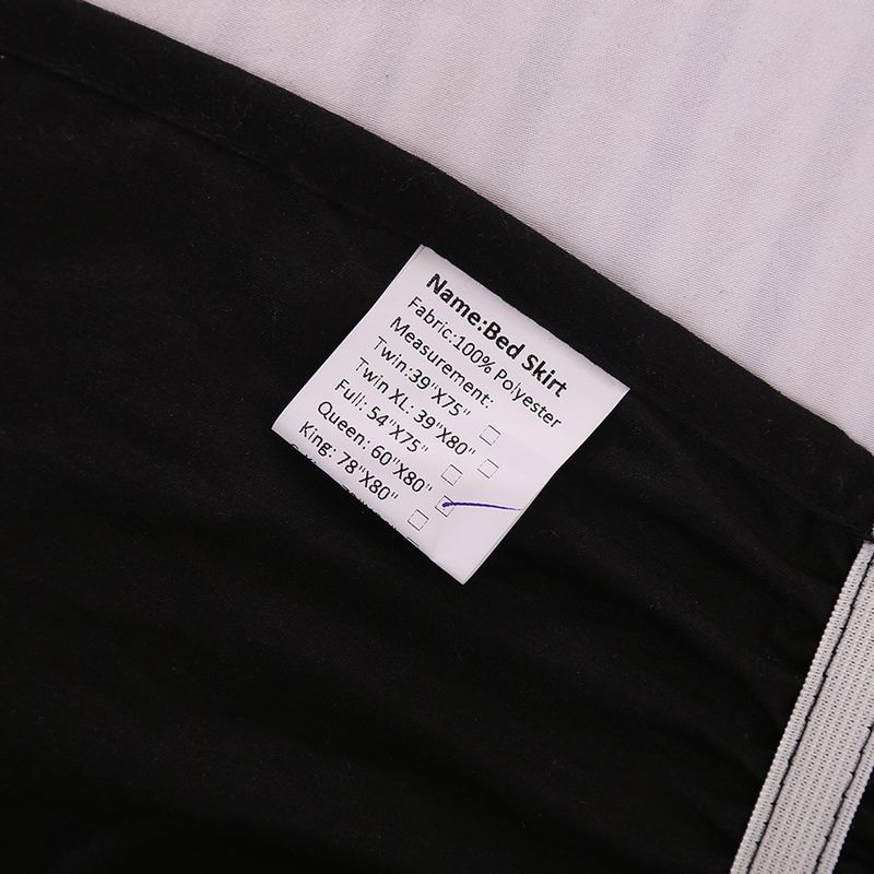 Gonna elastica per letto - Tinta unita con design antiscivolo (facile da installare, adatta a materassi da 20 a 40 cm, antipiega, Queen/King size)_voghion.com