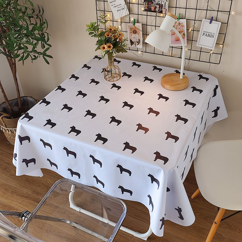 La nappe Wind est imperméable, résistante à l'huile, résistante aux brûlures et lavable, avec une nappe de table à manger légère et simple et un tapis de table basse._voghion.com