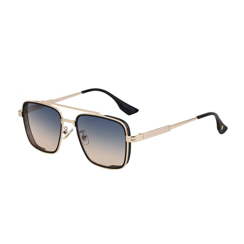 2025 New European And American Box Sunglasses Men's Retro Punk Wind Sun Protection Sunglasses_voghion.com