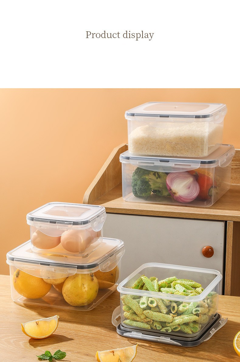Round Plastic Food Storage Containers With Lids - Airtight, Leakproof, BPA-Free, Clear & Stackable For Refrigerator, Kitchen, Fruits_voghion.com