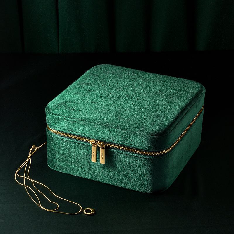 Watch Boxes Large Capacity Jewelry Box Velvet Double Layer Jewelry Storage Box Jewelry Box Storage Box Home_voghion.com