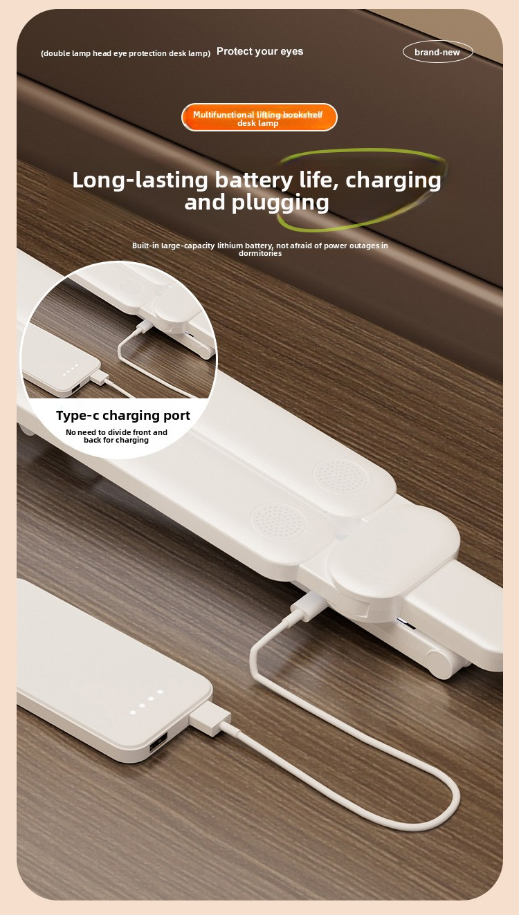 Lampada da studio a LED con supporto per libri e correzione posturale, illuminazione di livello AA, controllo touch, CRI 80-89, certificazione CE (modello 903A)_voghion.com