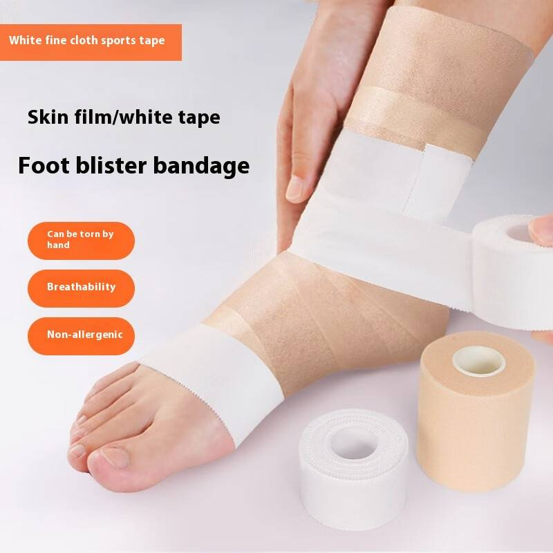 Self-Adhesive Sports Tape – Premium Latex Elastic Bandage For Ankle, Wrist & Finger Support (2.5cm/3.8cm/7cm Width Options, White/Skin Color)_voghion.com