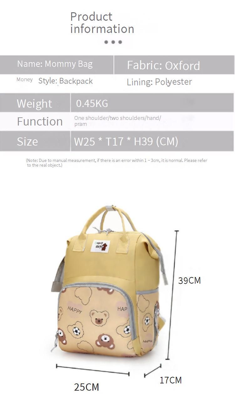 Matinny Spring Trendy Backpack Diaper Bag For Moms – Spacious, Anti-Bacterial & Ergonomic, Cute Animal-Print PU Tote For Baby Essentials_voghion.com