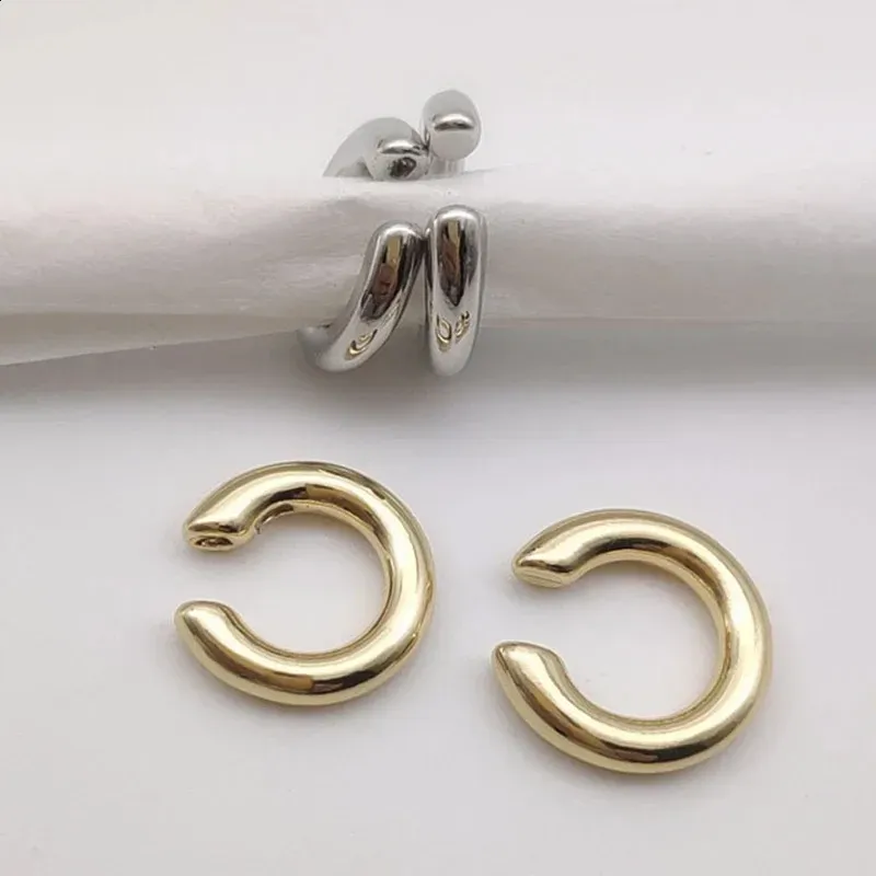 Piercing unico in metallo per orecchini, clip per cartilagine rotonda asimmetrica, per donne e ragazze, gioielli alla moda, regalo di Natale_voghion.com