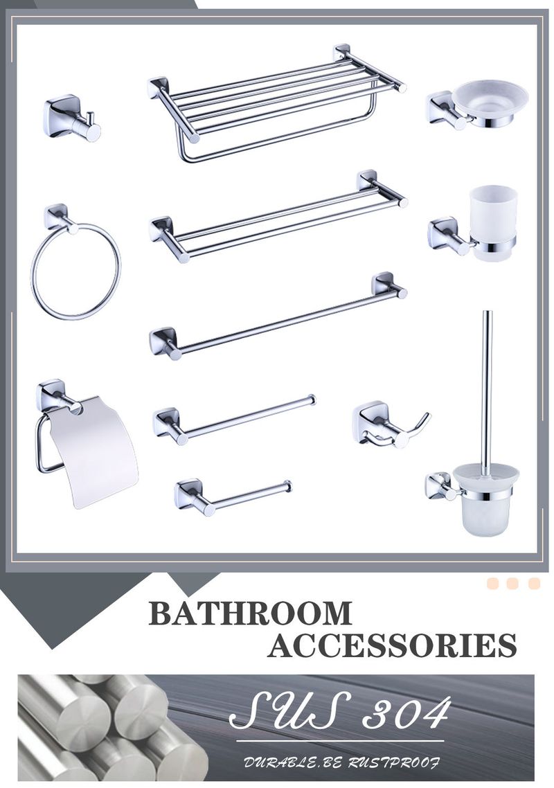 Chrome bathroom towel rack towel bar single rod bathroom storage rack hanging rack bathroom light luxury style towel rack_voghion.com