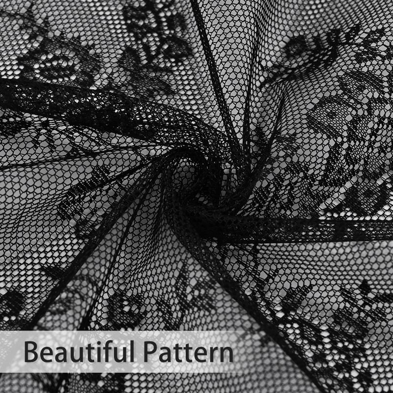 New German Curtain Lace Short Curtain Through Rod Window Screen Kitchen Short Curtain Screen Curtain Semi-blackout Coffee Curtain_voghion.com