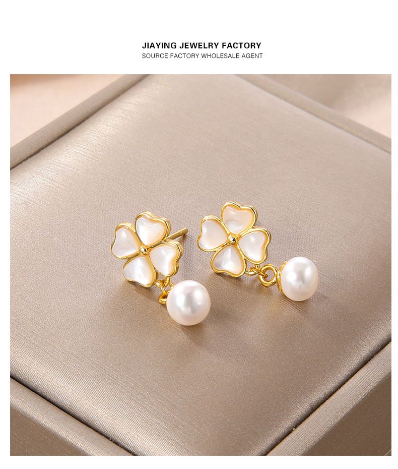 Accessori da donna Orecchini con diamanti incastonati, design dal temperamento semplice, tendenza, orecchini_voghion.com