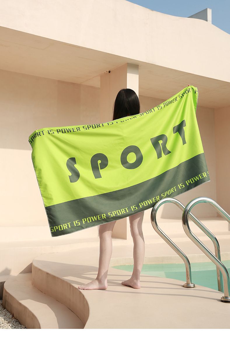 Serviette de plage grande taille, jeu de plage, sans sable, velours double face, absorbante, séchage rapide, serviette de plage antibactérienne, serviette de bain adulte_voghion.com