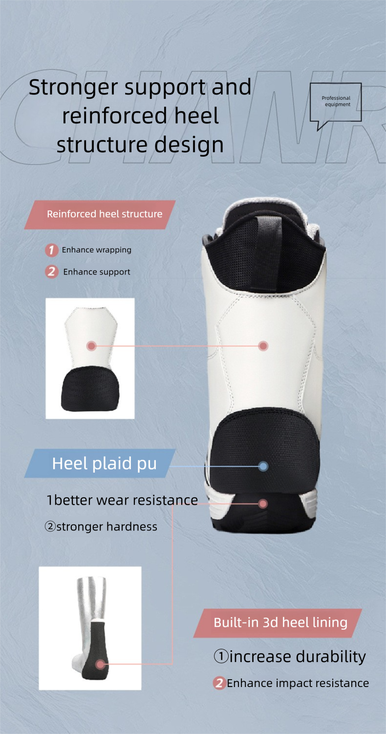Snowboardstiefel für Erwachsene mit BOA-Stahlschnalle, Schnellverschluss, warm und rutschfest – ideal für Damen und Herren._voghion.com