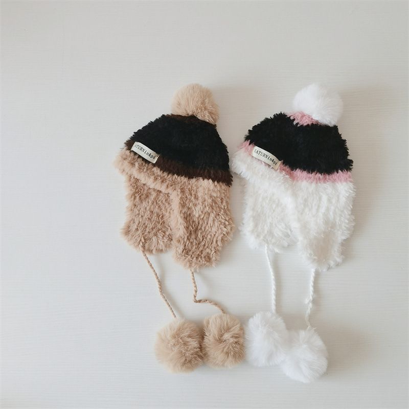 Cappellini per bambini, invernali, nuovi, in peluche, con protezione per le orecchie, eleganti e caldi, per genitori e figli_voghion.com