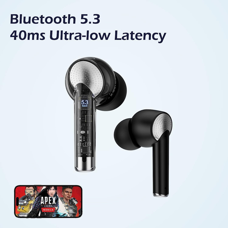 Active Noise Cancelling, Bluetooth 5.3 Earbuds, TWS True Wireless Stereo, ANC ENC, Transparency, Deep Bass, Immersive Sound, in-Ear Headphone_voghion.com