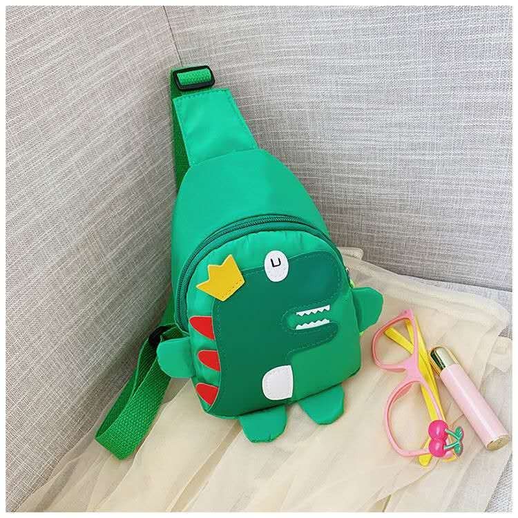 Cartoon Dinosaurier Kinder Brust süße Mädchen Rucksack Jungen Baby Diagonal Straddle Tasche_voghion.com