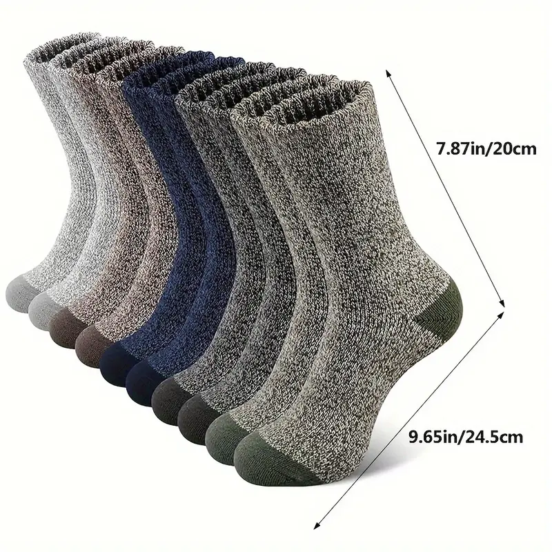 5 Puer Merinoswolle Männer, Super Déck Wandersocken fir kal Wieder_voghion.com