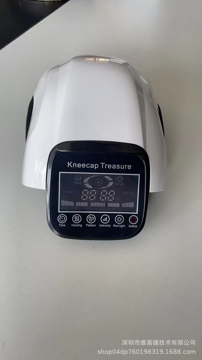 Knéimassager mat véier Geschwindegkeeten, Timing, Infrarout-Elektroheizung, Knéischoner, Drockmassage, Ellbogeknéischoner_voghion.com