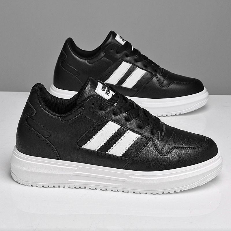 Unsichtbare Höhenvergrößerung Herrenschuhe Lässige kleine weiße Boardschuhe Atmungsaktive, abriebfeste, rutschfeste dicke Sohle_voghion.com