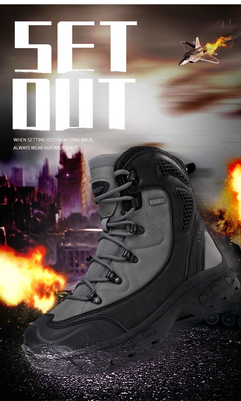 Taktische Delta Mid-Cut-Stiefel für Herren – strapazierfähige, wasserdichte Wander- und Kampfstiefel für Outdoor-Abenteuer (Größen 39–47, Stiefel in mehreren Farben)_voghion.com