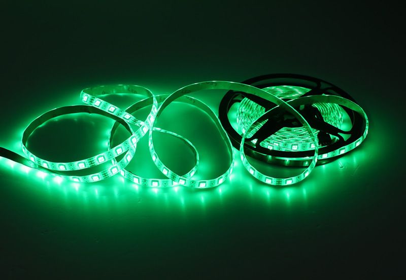 Tira de luces LED RGB de 12 V - SMD 5050, control remoto IR de 24 teclas, resistente al agua IP65, luz flexible que cambia de color para fiestas, bodas y decoración del hogar._voghion.com
