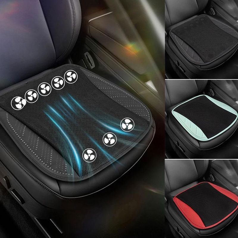General Motors Cool Ventiléiert, Atmungsaktiv an Hëtztofleedung, Heem USB Ventilator Sëtzkëssen, Auto Äis Seid Killpad_voghion.com