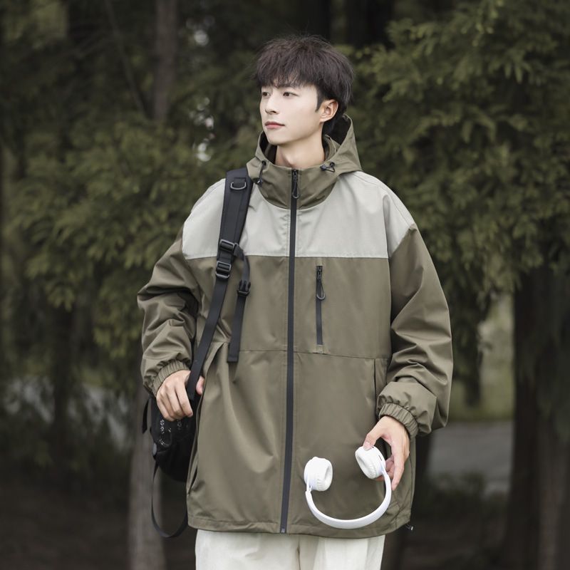 Giacca da lavoro impermeabile in cotone 3 in 1 staccabile per uomo, nuova collezione primavera autunno inverno, tre prove_voghion.com