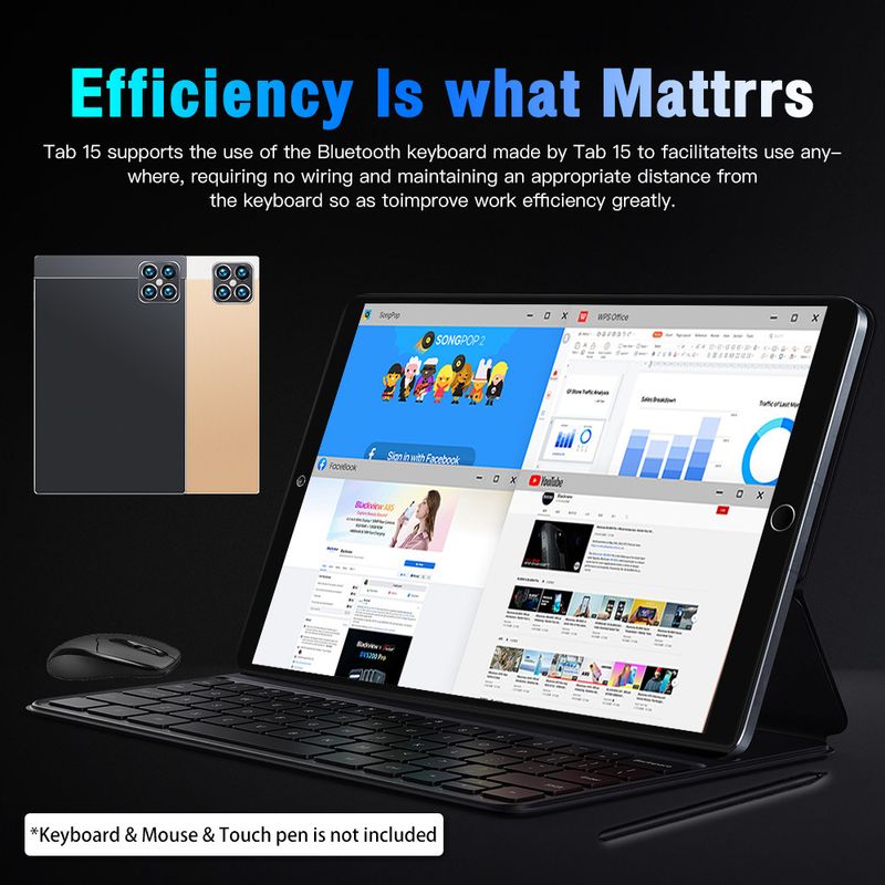 New Tab15 Tablet Computer Android Smart 10.1 Inch 32GB Card Insertable 3G Network_voghion.com