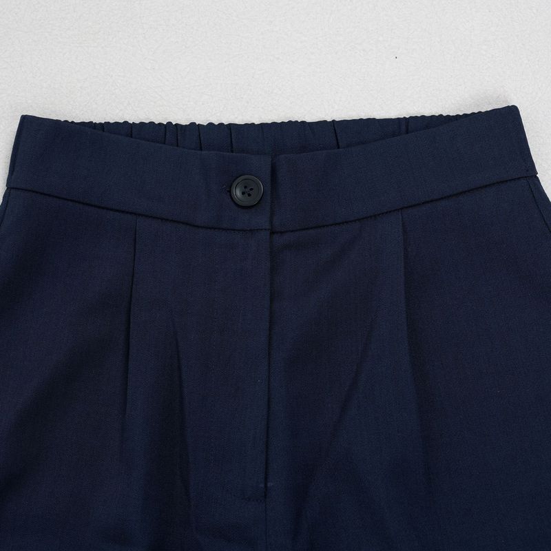 Elegantes Büroanzug-Set für Damen – Slim-Fit-Blazer und Hose mit hoher Taille für den beruflichen Weg zur Arbeit (Marineblau, Weinrot, Blaugrün)_voghion.com