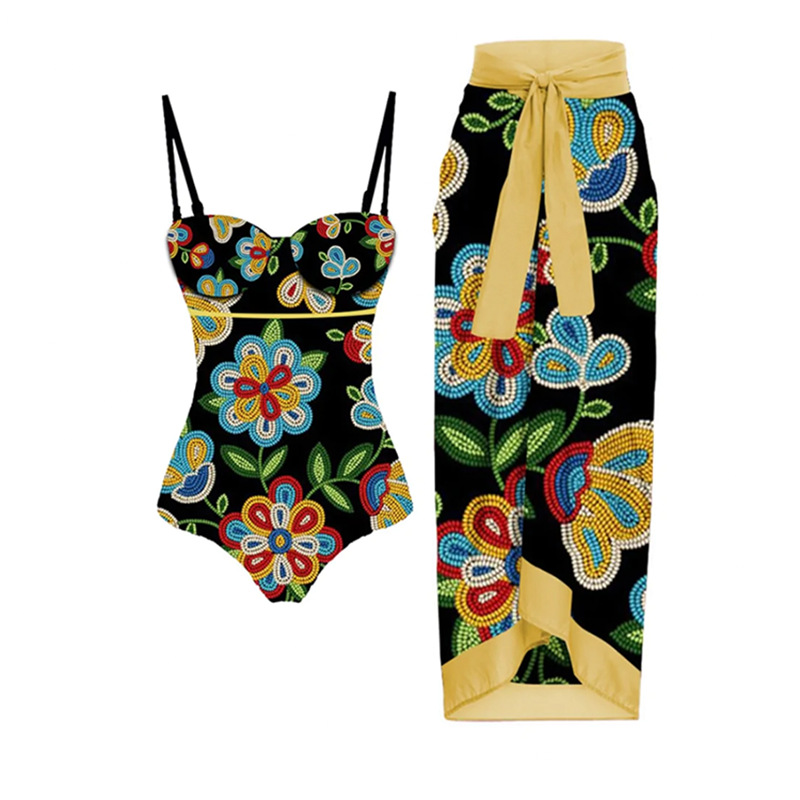 Kadın Giyim muhafazakar göbek kapalı zayıflama mayo tek parça bikini kadın muhafazakar plaj kaplıca mayo üç parçalı set_voghion.com