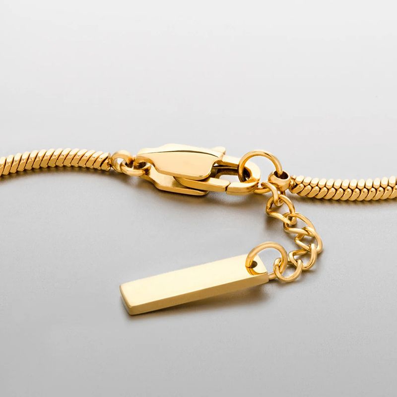 Bracciale in acciaio al titanio di alta qualità, elegante e alla moda, con osso di serpente, da uomo, Chihang Jewelry_voghion.com