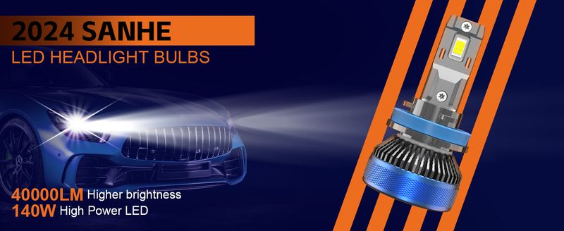 SANHE H11/H8/H9/H16 LED Headlight Bulbs High/Low Beam 40000LM Super Bright Fog Light Bulb 6500K Cool White,Quick_voghion.com