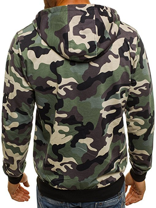 Herrenbekleidung Camouflage Pullover Strickjacke Kapuzenjacke 2_voghion.com