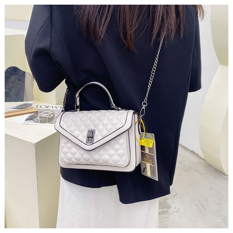 High-end Bag Women's 2023 New Autumn And Winter Handbag Women's Bag Rhombus fashion shoulder bag all-match wideband Messenger bag_voghion.com