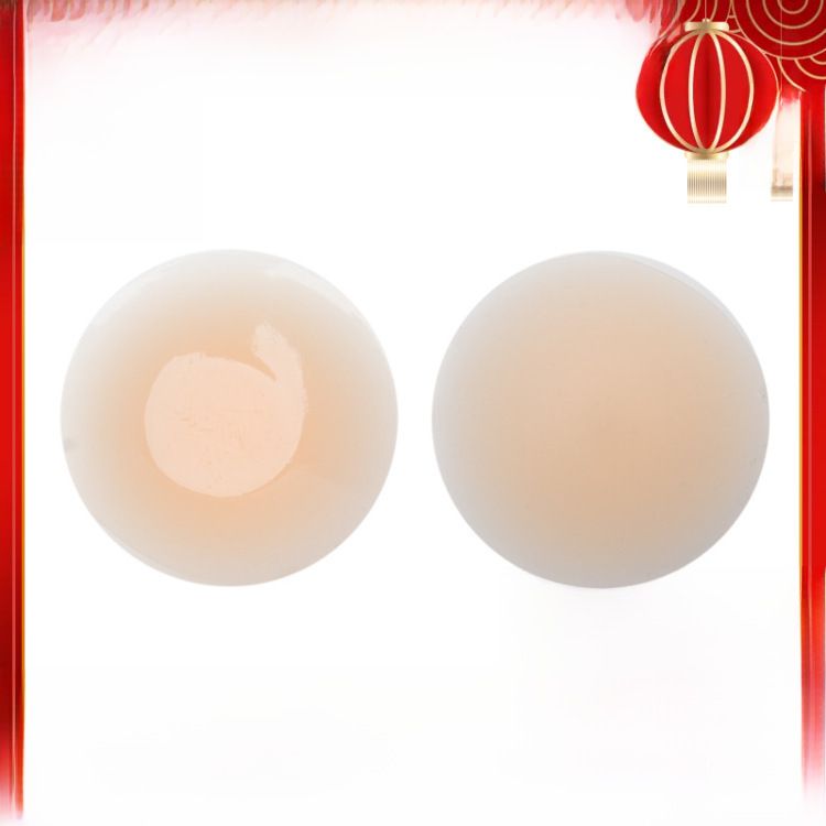 Adesivo in emulsione di silicone solido Adesivo per capezzoli in silicone antiurto Adesivo per il petto invisibile traspirante estivo ultrasottile impermeabile per il nuoto_voghion.com