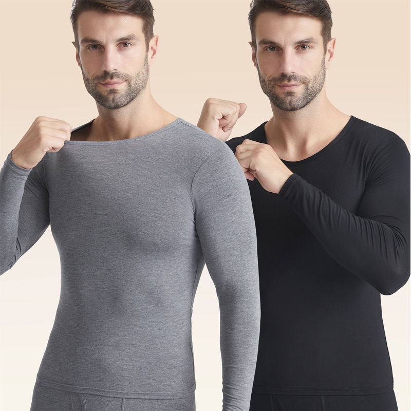 Thermounterwäsche für Herren, dünnes Oberteil, lange Unterhose, Anzug für Herren_voghion.com