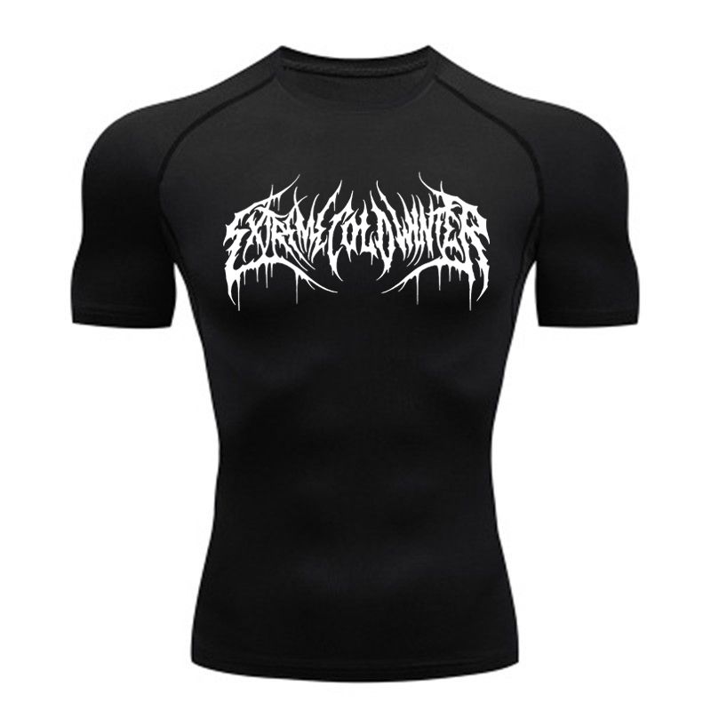 Heren T-shirt Heren Hardlopen Sport T-shirt Heren Compressie Fitness Tops Tee Snel DroogTight Training Gym Sport Hardlopen Shirts Jersey_voghion.com