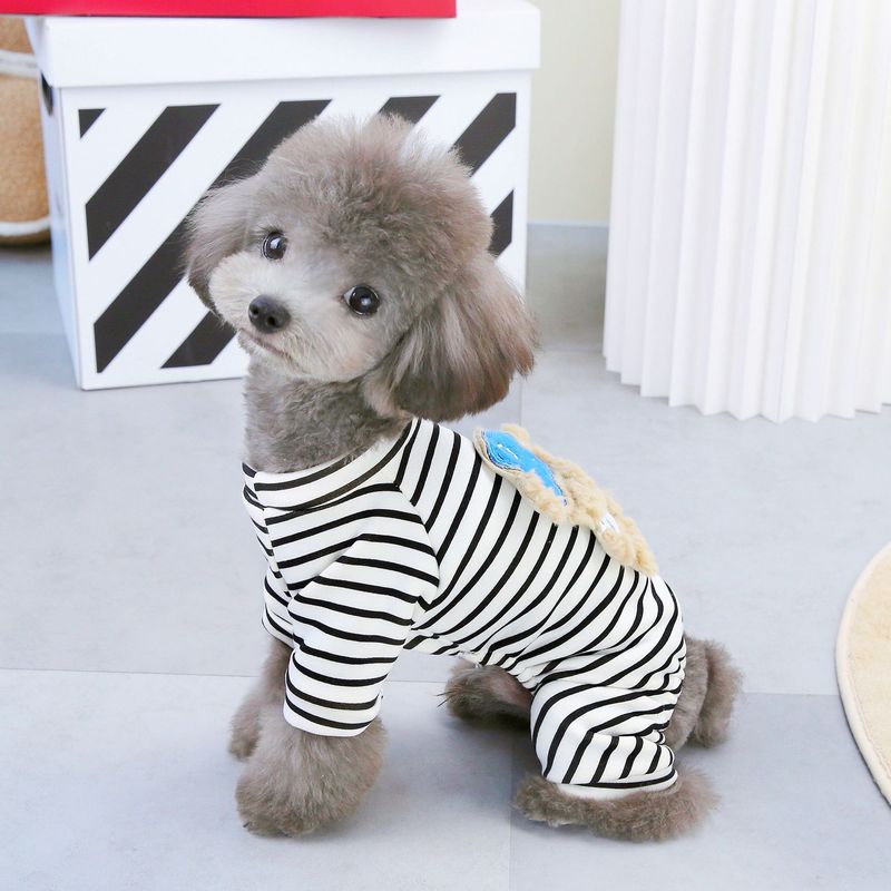 Hunde-Herbst- und Teddy-Haustierkleidung, Winterkleidung mit Samt, 23 Mützenbär-Heimkleidung_voghion.com