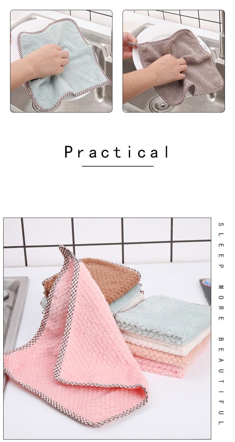 Antiaanbakolie, niet-pluizende vaatdoek, vlekverwijderaar, waterabsorptie, keukenschuursponsje, handdoek,_voghion.com