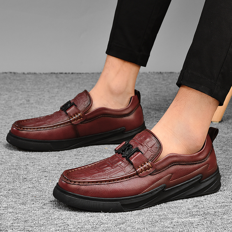 Männer Slip Bequeme Leder Casual Trekking Walking Wandern Leichte_voghion.com