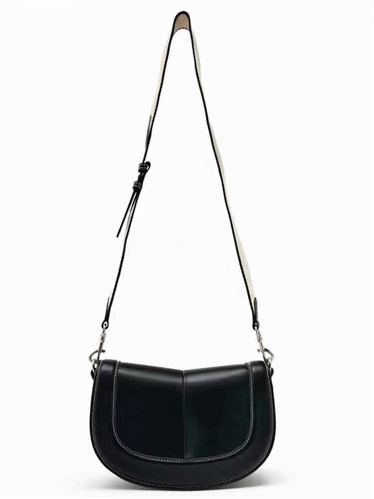 Women's Bags Women's Bag New Saddle Bag Magnetic Buckle Flap Sewing Decoration Messenger Bag One Piece Dropshipping_voghion.com