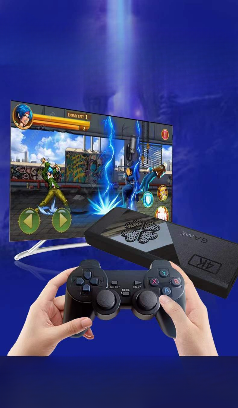 M8 Stick Game Console HD New 2024 Wireless Controller TV Home Double Arcade King of Fighters Nostalgia_voghion.com
