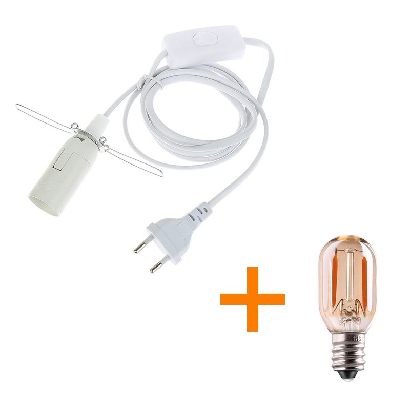 Himalayan Salt Lamp Cord With Dimmer Switch E14 Hanglamp Holder Light Bulbs Socket EU Plug 1.8m Power Cord Cable Lava Lamp Base_voghion.com
