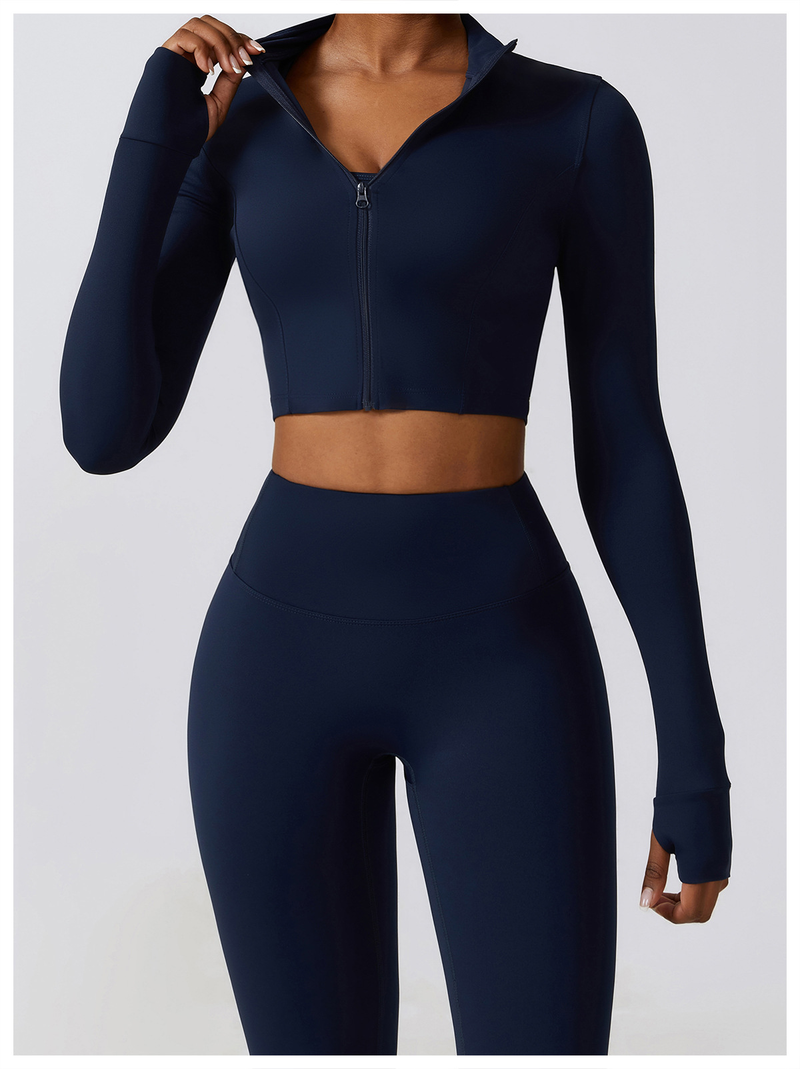 Îmbrăcăminte pentru femei haine strânse pentru yoga, costum sport, cu uscare rapidă, pentru slăbire, set din trei piese_voghion.com