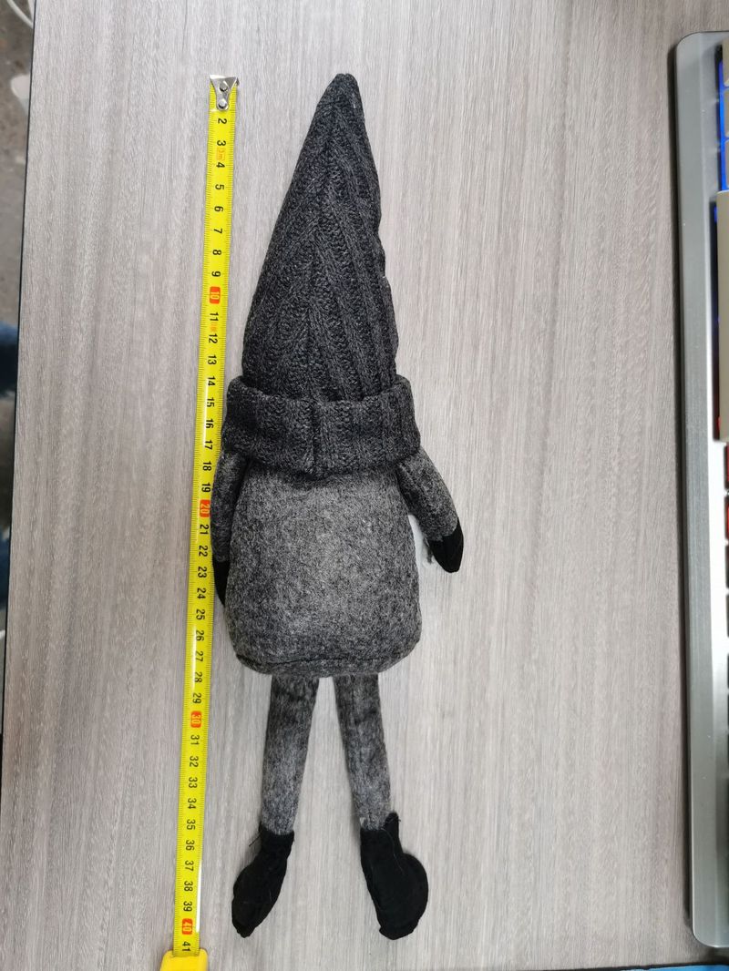 Knitted faceless doll hanging legs hand ground coffee Christmas holiday decorations home Daily decoration_voghion.com