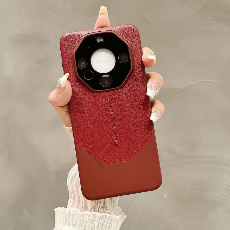 Litchi Leather Magnetic Case For Huawei Mate 70 Pro+/P70 & Xiaomi 15 - Premium Luxury Master Series With Auto-Align Protection_voghion.com