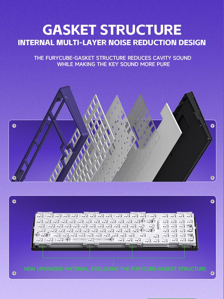 K99 Pro Mechanical Gaming E-sports Wireless 2.4G Bluetooth Three-mode Semi-transparent Keycap RGB Customizable Keyboard_voghion.com