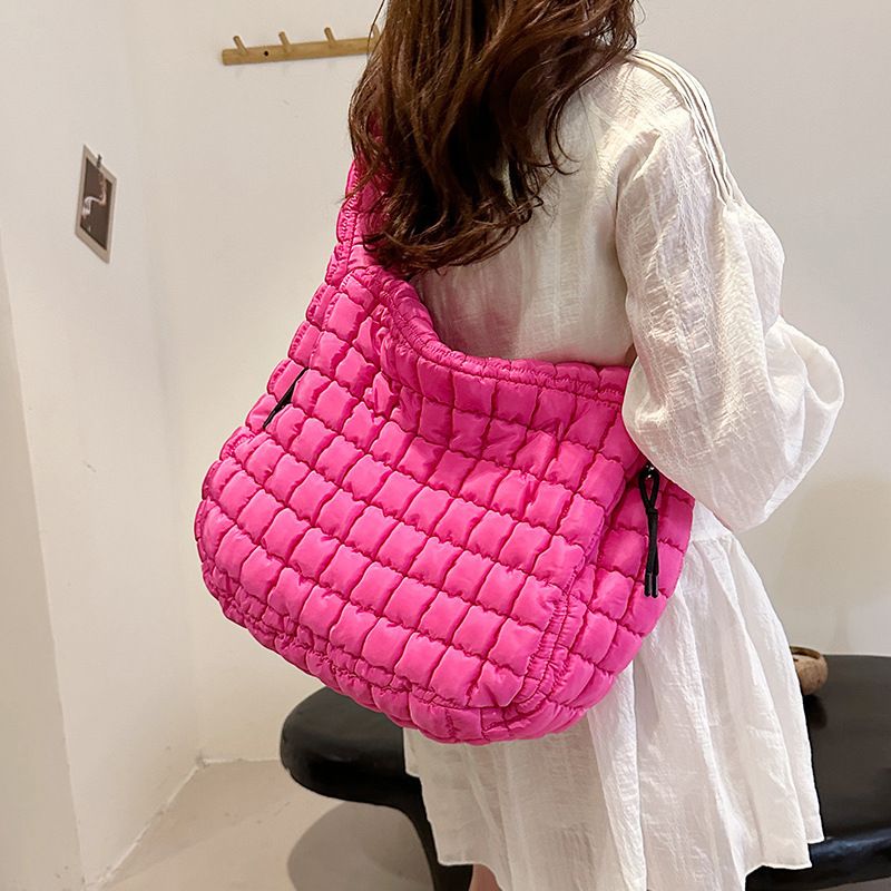 Sac fourre-tout pliable en coton pour femme, grande capacité, motif nuage, à bandoulière_voghion.com