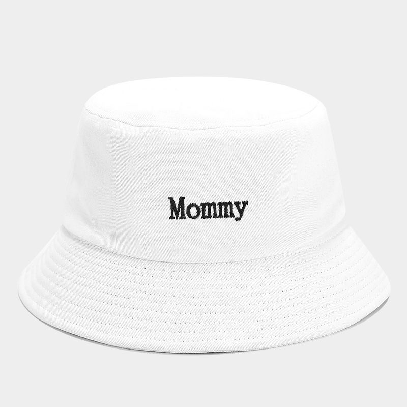 Elegantna, preprosta klobuk z vezenimi črkami za mamo in očeta_voghion.com