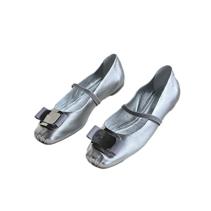 2025 Early Spring Square Ballet Flat Mary Jane Daily Comfortable And Elegant Low Order Women's Shoes_voghion.com