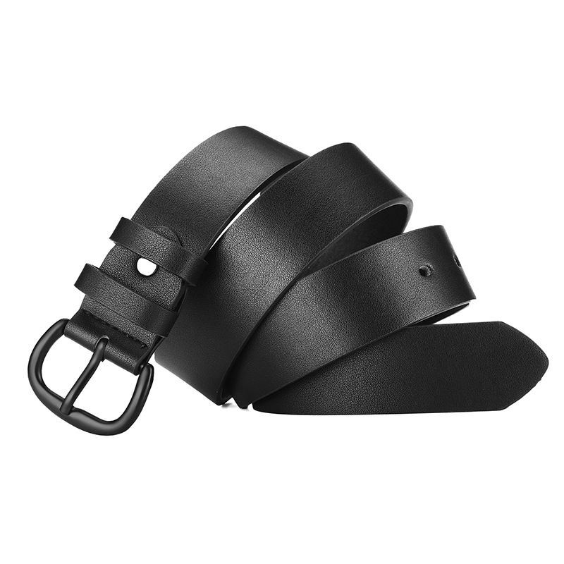 Nouvelle ceinture de simulation à boucle à aiguille noire à fusion électrique pour hommes et femmes_voghion.com